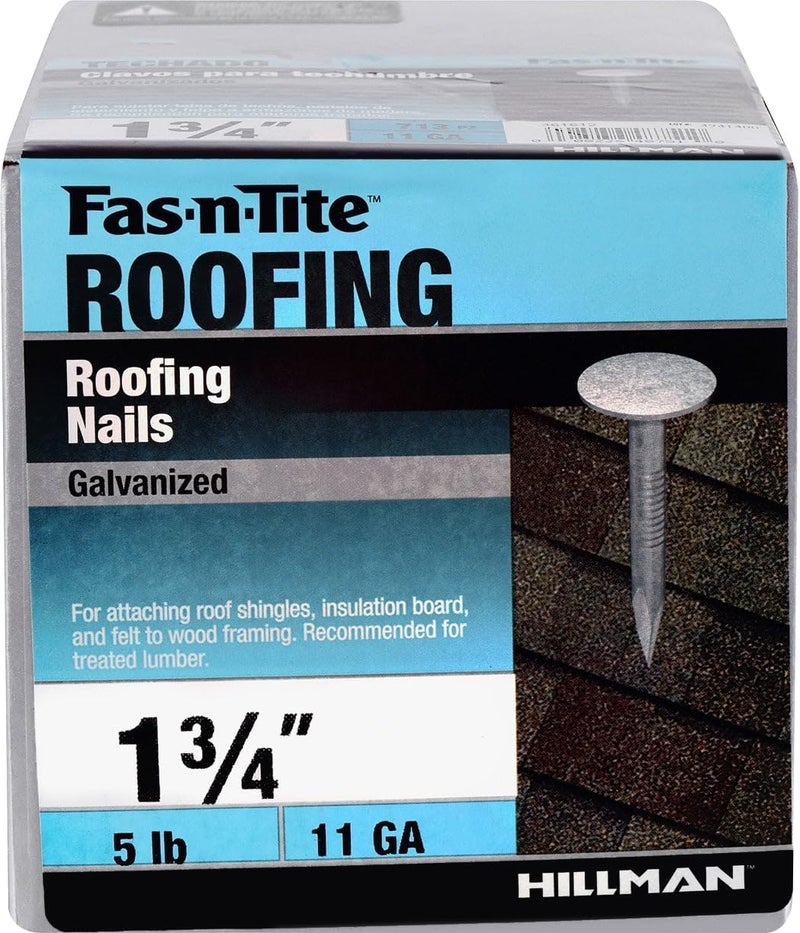 Fas-n-Tite Hot Dipped Galvanized Roofing Nails (1-3/4") - 5lb Box - Image 2